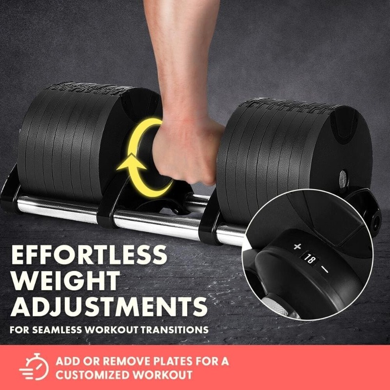 Large Fitness Equipment 70 Lbs - đánh giá và giá Adjustable Dumbbell Pair 40Kg