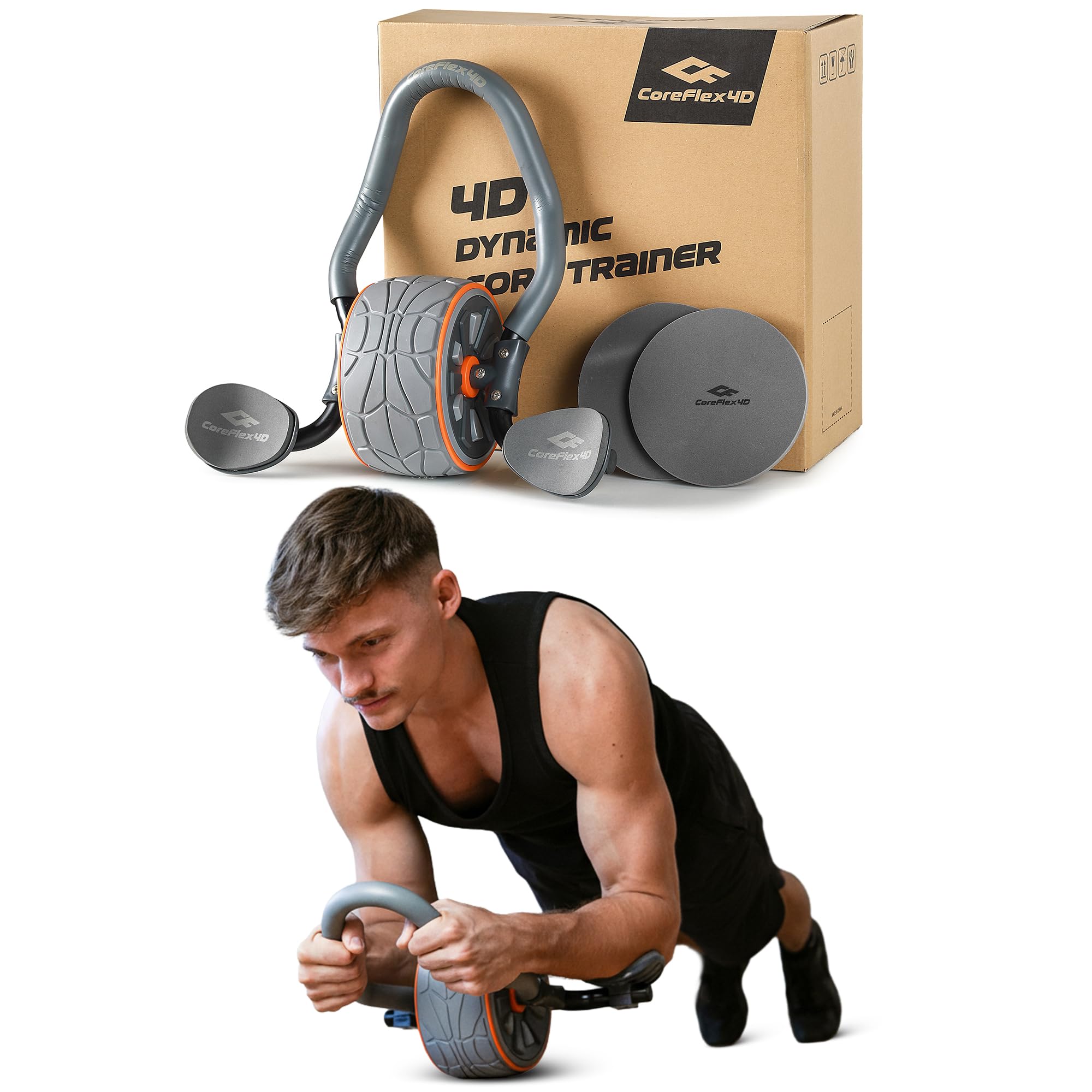 CoreFlex4D Ab Roller Wheel wit - đánh giá và giá Ab Roller Wheel With Elbow Support