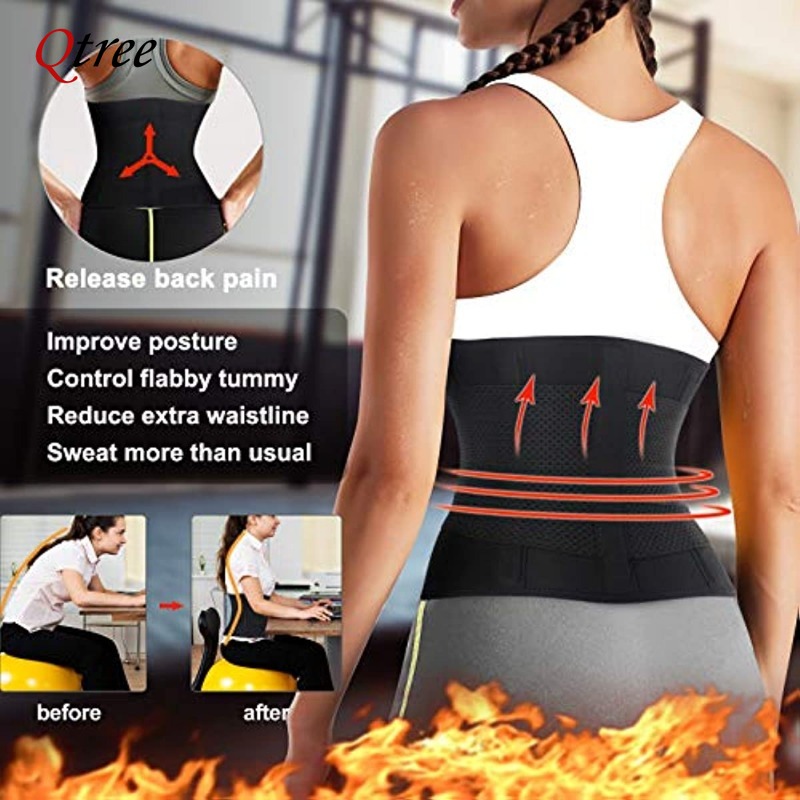 Qtree Hot Neoprene Waist Train - đánh giá và giá Sweat Waist Trainer Belt Neoprene