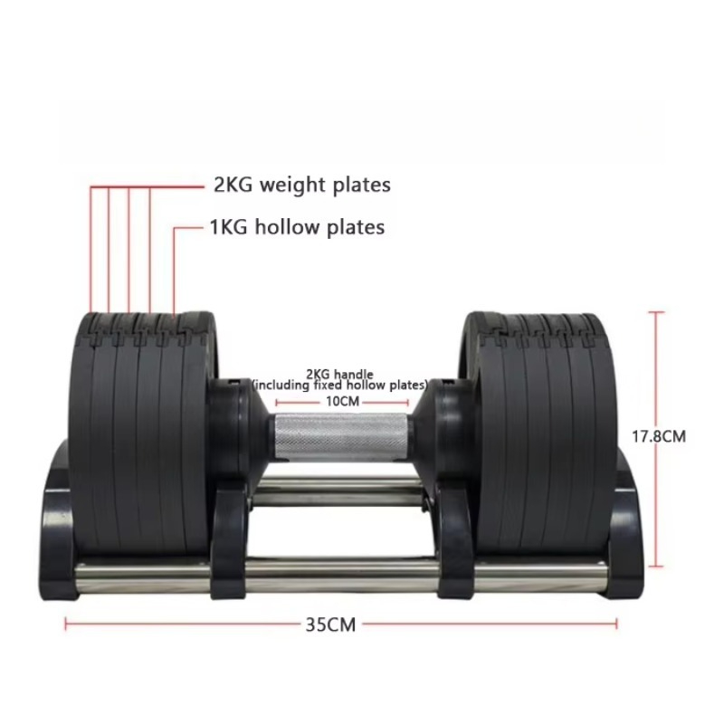 Gym Fitness Equipment 20kg 24k - đánh giá và giá Adjustable Dumbbell Pair 40Kg