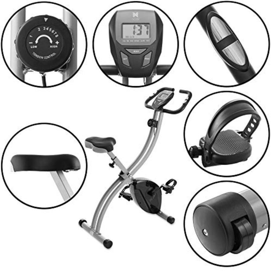 Indoor Cycling Bike - Folding  - đánh giá và giá Exercise Bike Magnetic Resistance